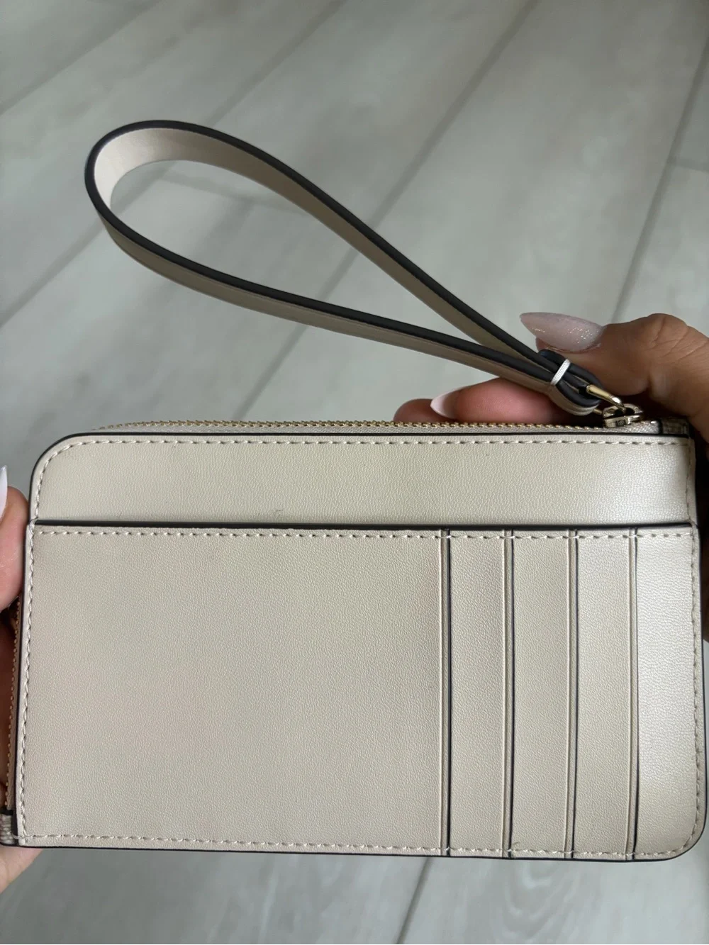 kate spade Neutral Floral-Print Wristlet with Detachable Strap